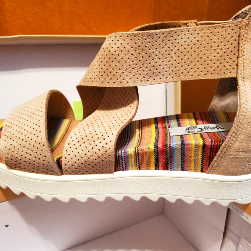 Strappy Sarape Print Sandles